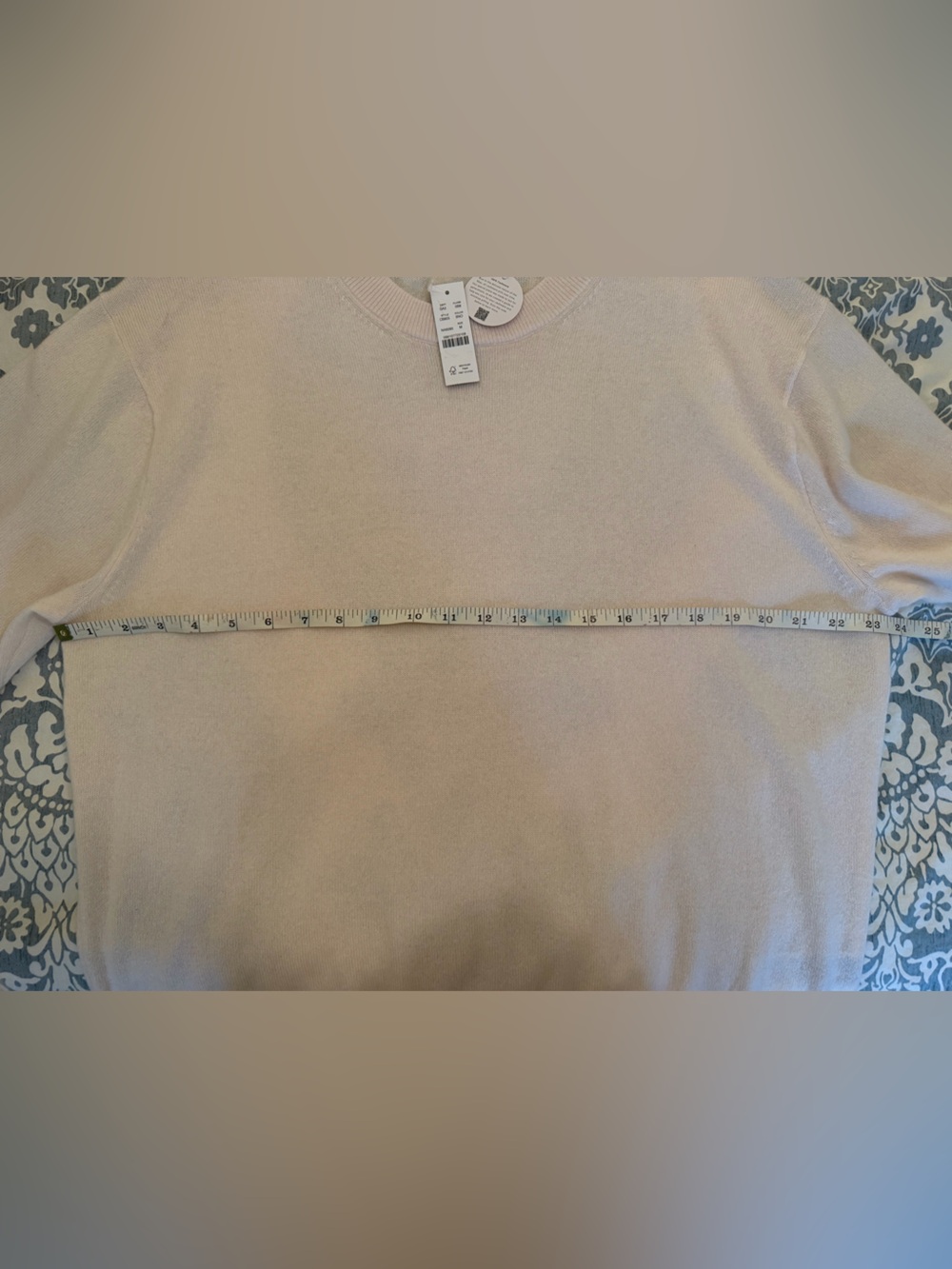 J. Crew Cream Cashmere Relaxed Crewneck Sweater Size Medium NWT - Picture 8 of 9